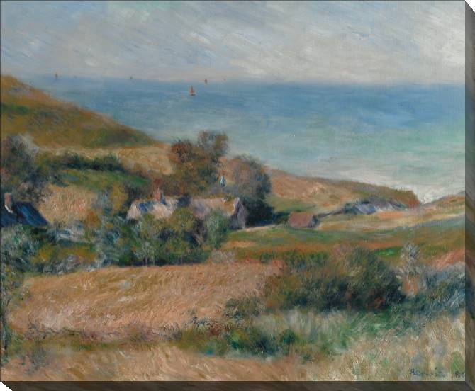 Картины на холсте Pierre Auguste Renoir View of the Seacoast near Wargemont in Normandy