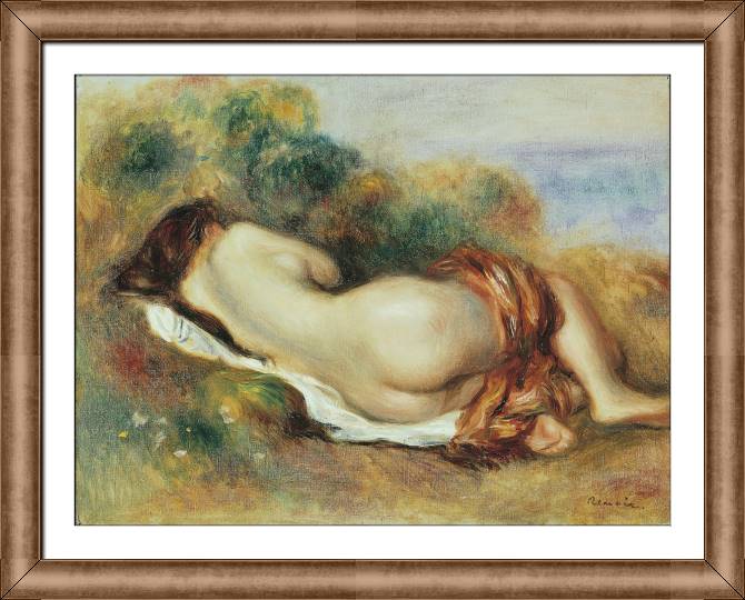 Картины в рамке, багете Pierre Auguste Renoir Reclining Nude