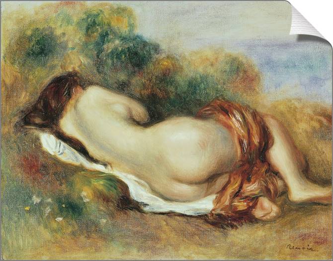 Купить и печать на заказ Картины на холсте Лежащая обнаженная