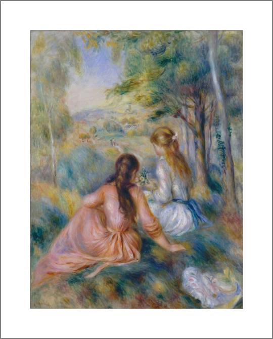 Купить и печать на заказ Картины, фото с паспарту На лугу