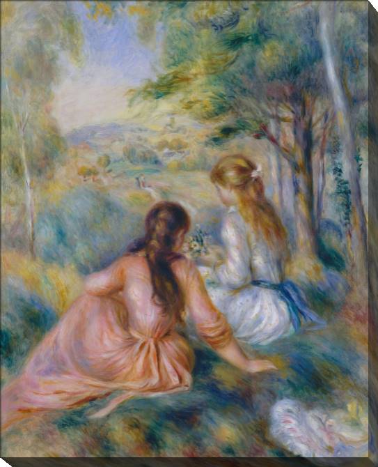 Paintings on canvas Pierre Auguste Renoir In the Meadow