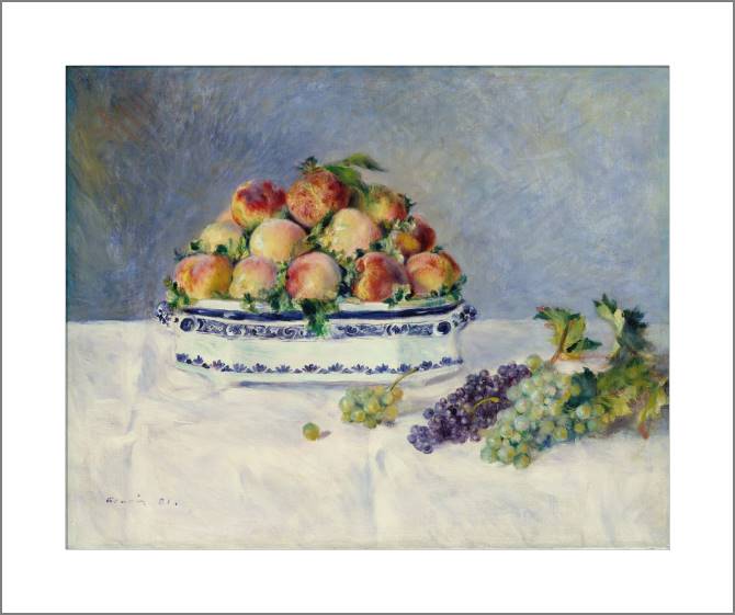 Paintings, photos from Passepartout Pierre Auguste Renoir Still Life with Peaches and Grapes