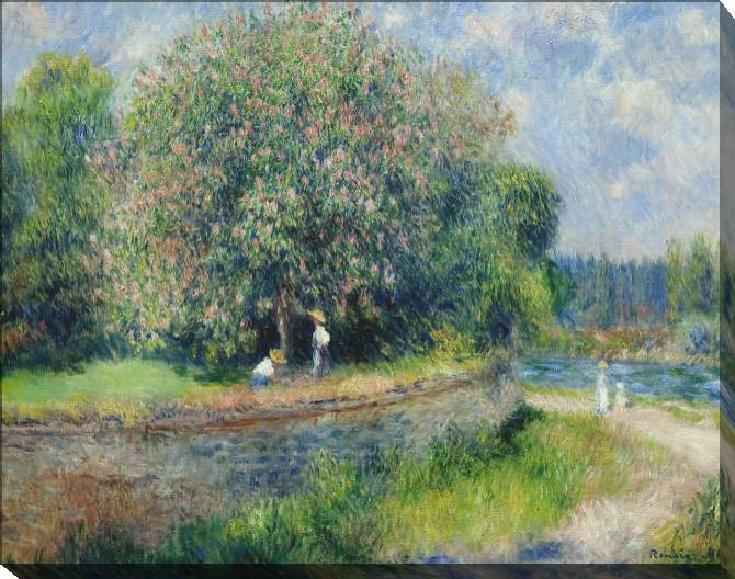 Paintings on canvas Pierre Auguste Renoir Chestnut Tree Blooming