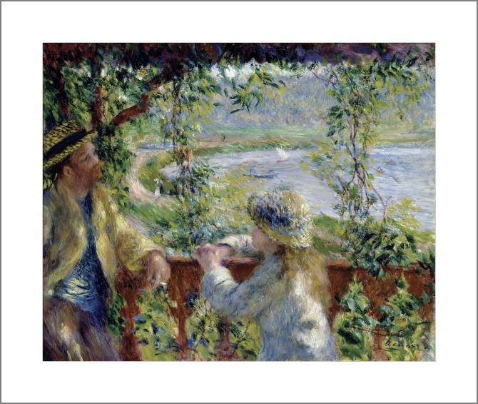 Купить и печать на заказ Картины, фото с паспарту У озера