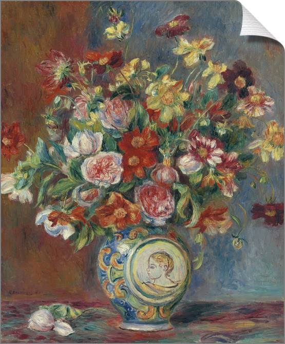 Купить и печать на заказ Картины на холсте Ваза с цветами