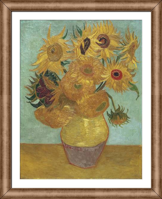 Картины в рамке, багете Vincent Van Gogh Sunflowers