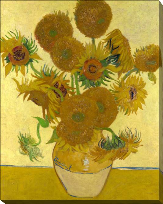 Картины на холсте Vincent van Gogh Vase with Fifteen Sunflowers