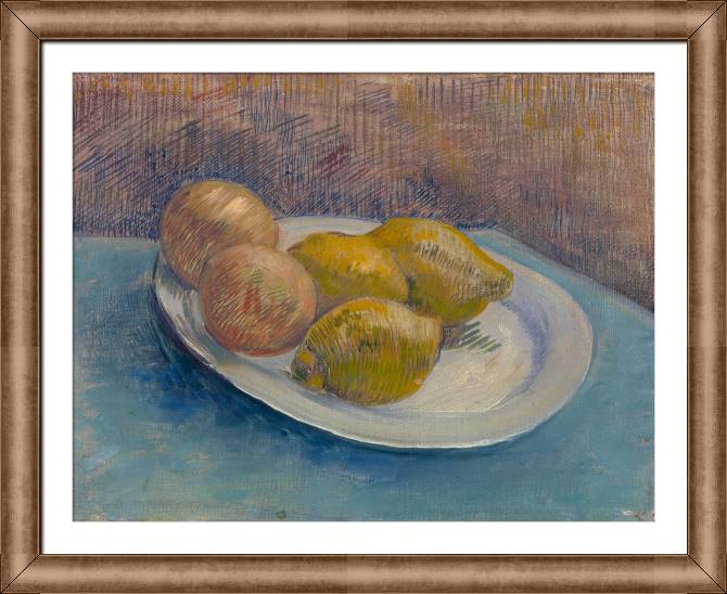 Картины в рамке, багете Vincent van Gogh Lemons on a Plate