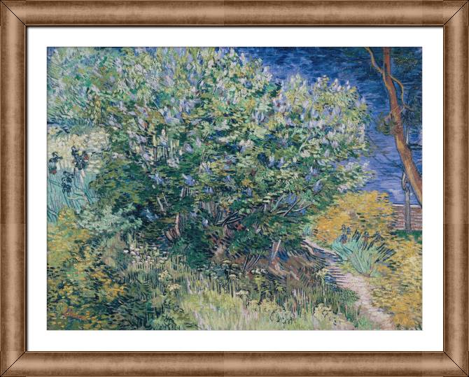 Картины в рамке, багете Vincent Van Gogh Lilac Bush