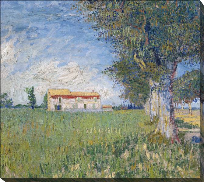 Paintings on canvas Vincent van Gogh Farmhouse in a Wheat Field