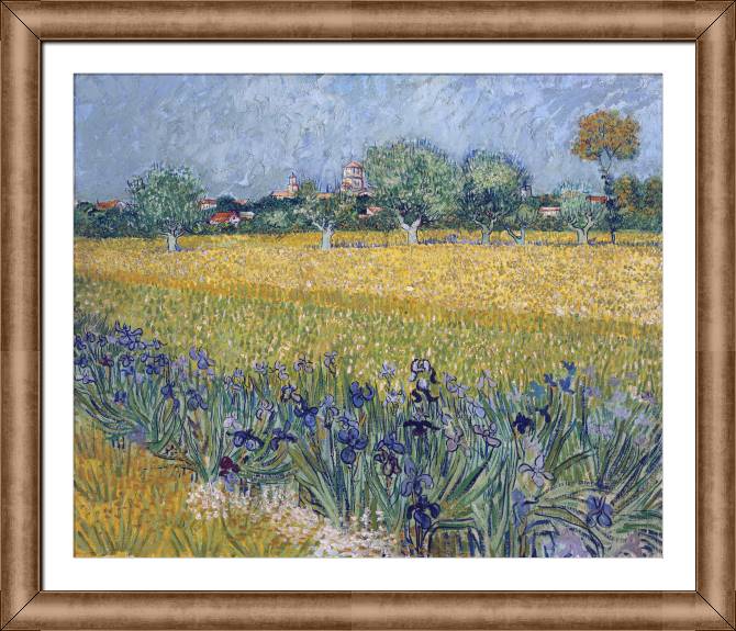 Картины в рамке, багете Vincent van Gogh View of Arles with Irises