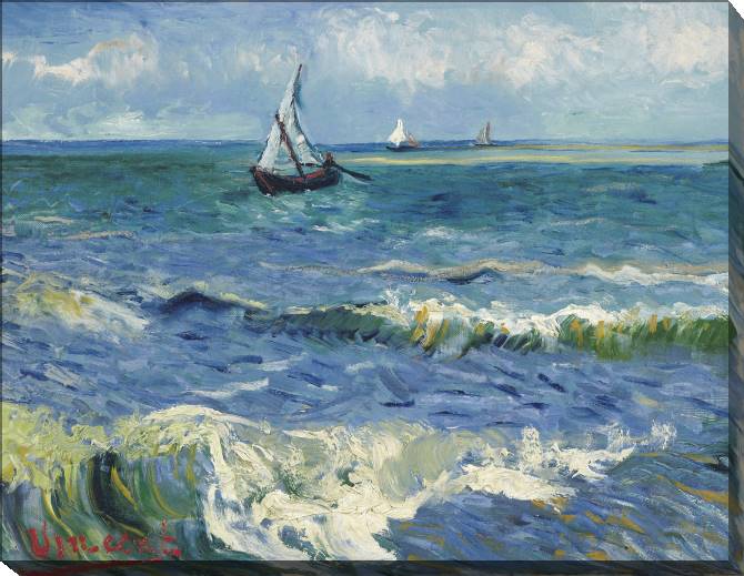 Картины на холсте Vincent van Gogh Seascape at Saintes-Maries