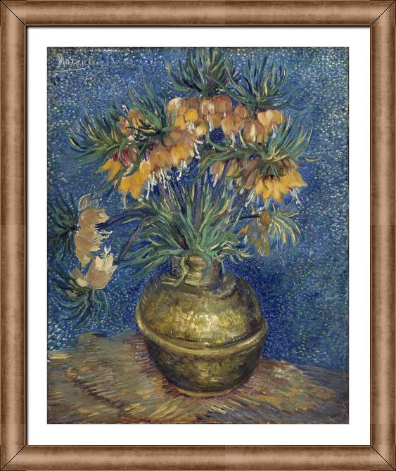 Картины в рамке, багете Vincent van Gogh Crown Imperials in a Copper Vase