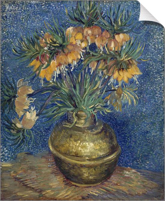 Купить и печать на заказ Картины на холсте Натюрморт с рябчиками в медной вазе