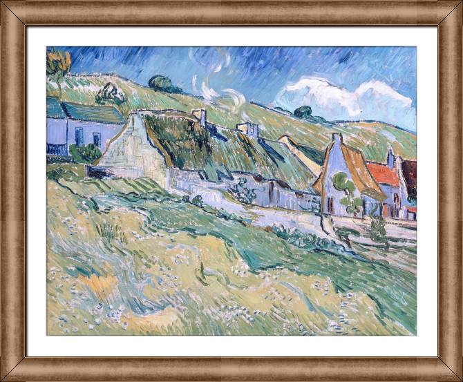 Картины в рамке, багете Vincent van Gogh A Group of Cottages