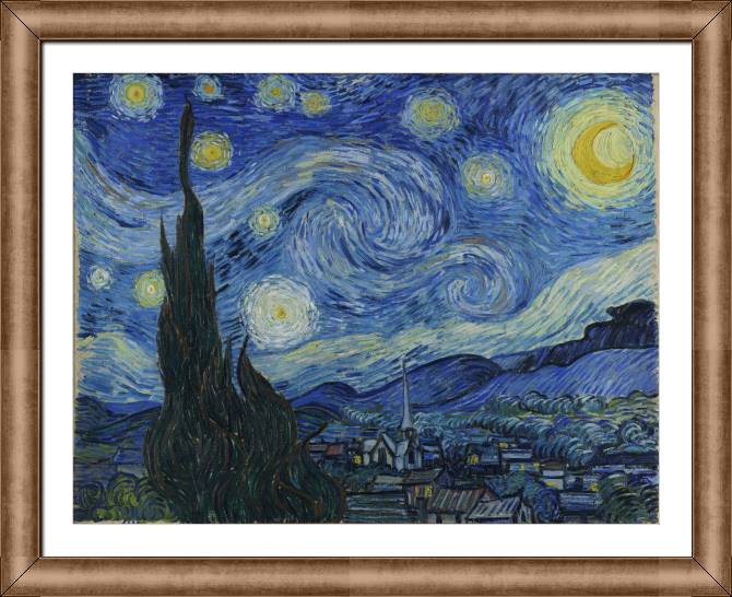 Картины в рамке, багете Vincent Van Gogh Starry Night