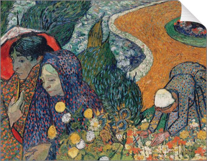 Купить и печать на заказ Картины на холсте Воспоминания о саде в Эттене