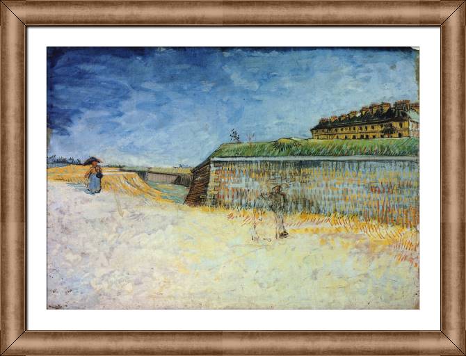 Картины в рамке, багете Vincent van Gogh's Fortifications of Paris with Houses