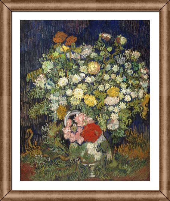 Картины в рамке, багете Vincent van Gogh Vase with Flowers