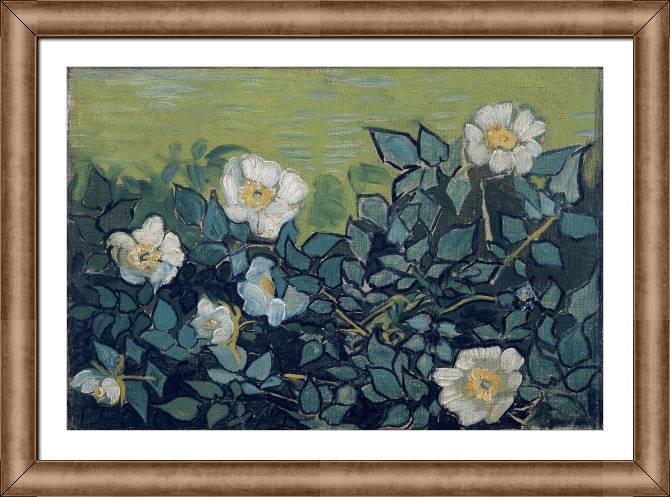 Картины в рамке, багете Vincent Van Gogh Wild Roses