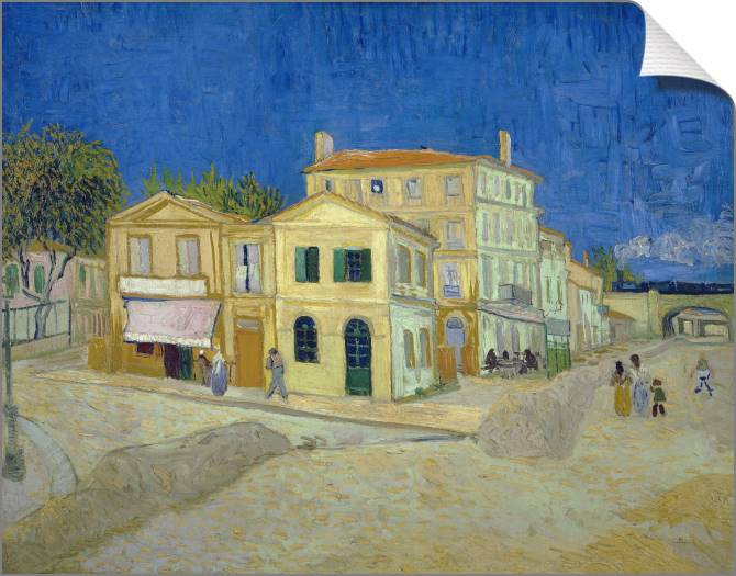 Купить и печать на заказ Картины на холсте Дом Винсента в Арле