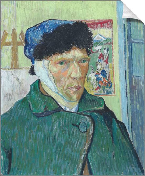 Картины на холсте Vincent van Gogh Self Portrait with Bandaged Ear