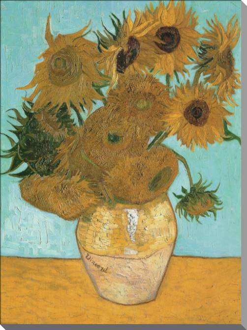 Paintings on canvas Vincent van Gogh Vase with Twelve Sunflowers