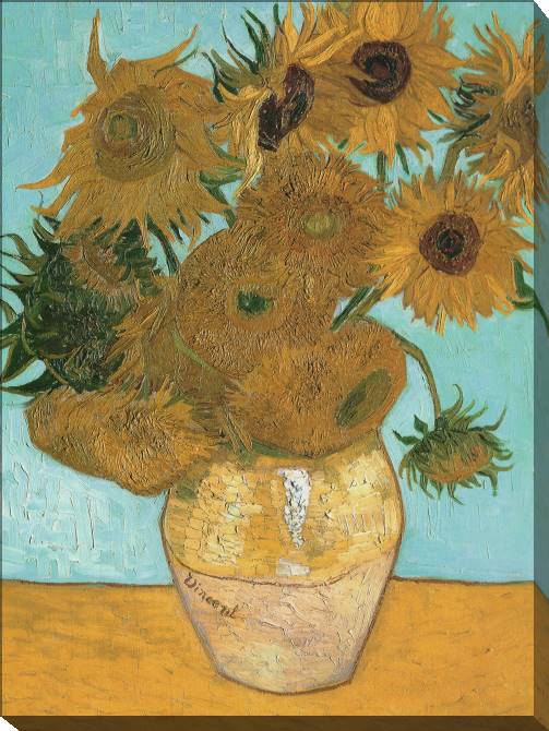 Картины на холсте Vincent van Gogh Vase with Twelve Sunflowers