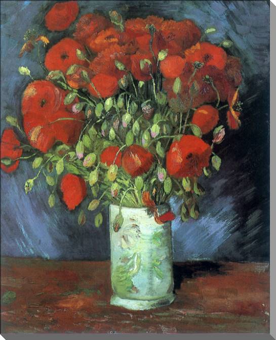 Paintings on canvas Vincent van Gogh Vase with Red Poppies