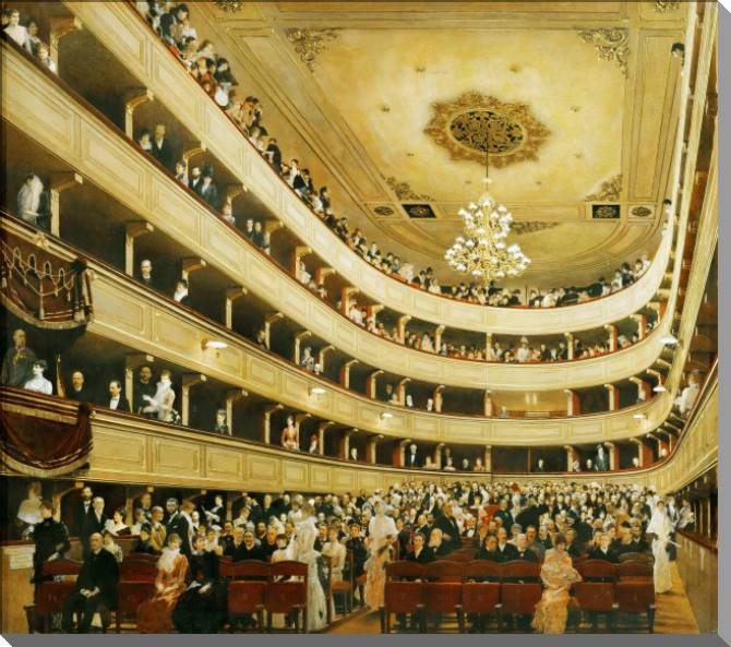 Paintings on canvas Gustav Klimt Auditorium in the Old Burgtheater, Vienna