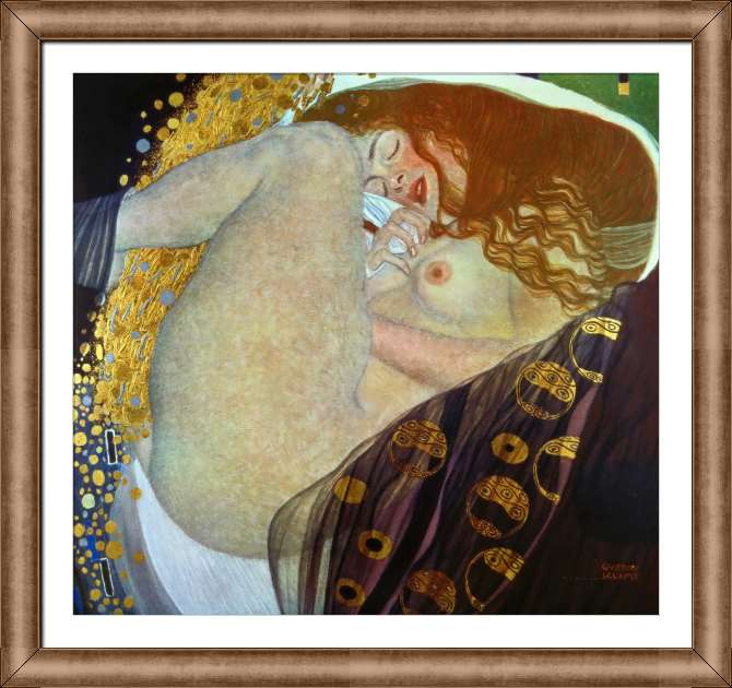 Картины в рамке, багете Gustav Klimt Danae