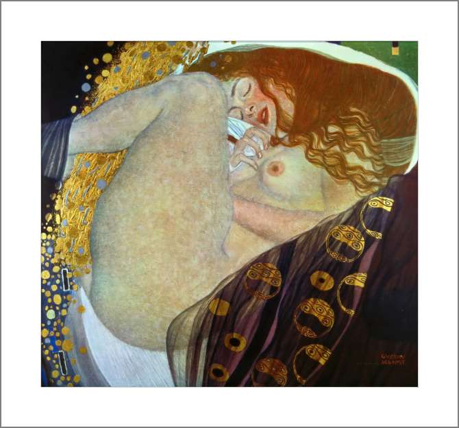 Купить и печать на заказ Картины, фото с паспарту Даная