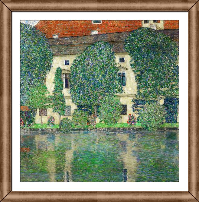 Картины в рамке, багете Gustav Klimt Schloss Kammer on the Attersee III