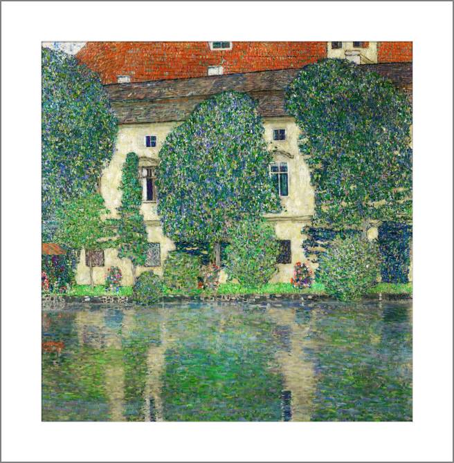 Купить и печать на заказ Картины, фото с паспарту Замок на озере Аттерзее III