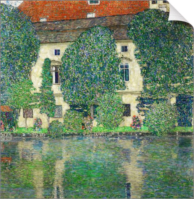 Купить и печать на заказ Картины на холсте Замок на озере Аттерзее III