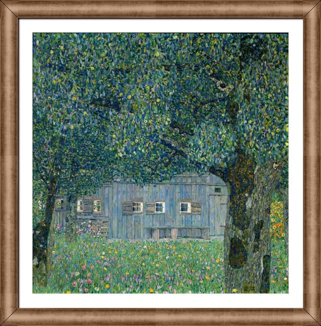 Картины в рамке, багете Gustav Klimt, Upper Austrian Farmhouse