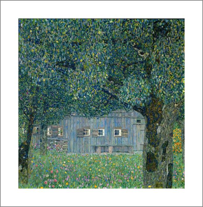 Купить и печать на заказ Картины, фото с паспарту Крестьянский дом в верхней Австрии