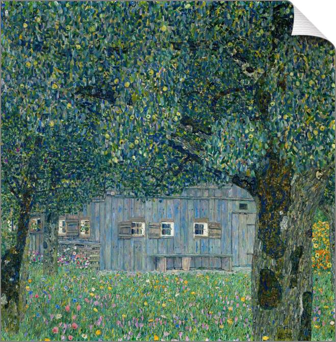 Картины на холсте Gustav Klimt, Upper Austrian Farmhouse