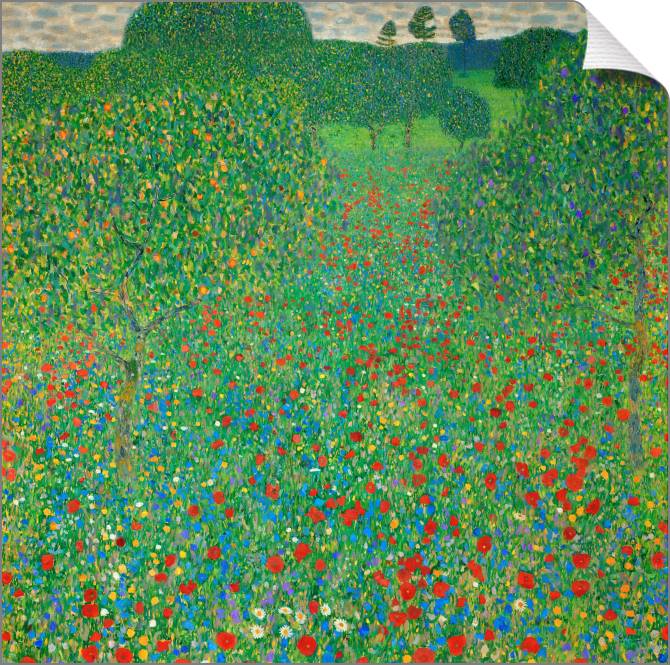 Картины на холсте Gustav Klimt Poppy Field
