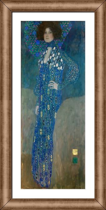 Картины в рамке, багете Gustav Klimt Portrait of Emilie Floge