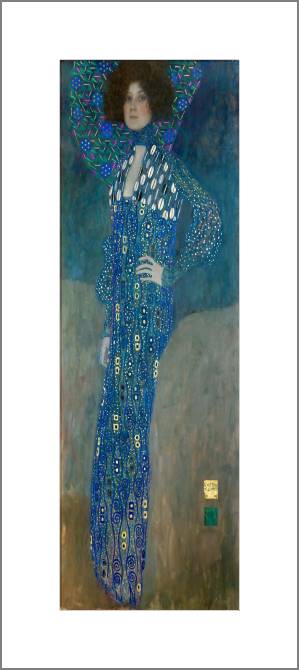 Купить и печать на заказ Картины, фото с паспарту Портрет Эмили Флоге