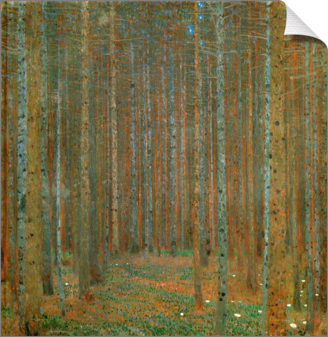 Картины на холсте Gustav Klimt Pine Forest