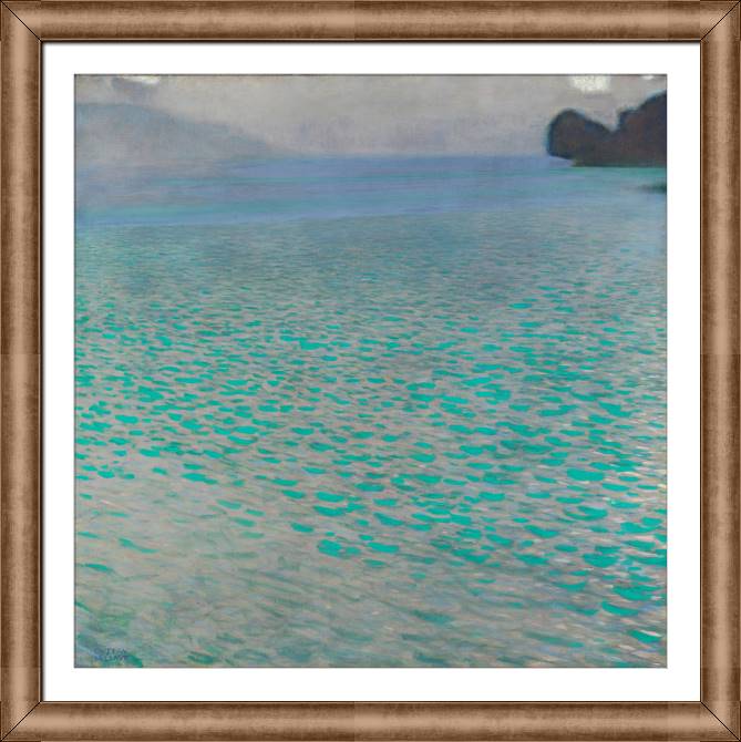 Картины в рамке, багете Gustav Klimt The Attersee lake