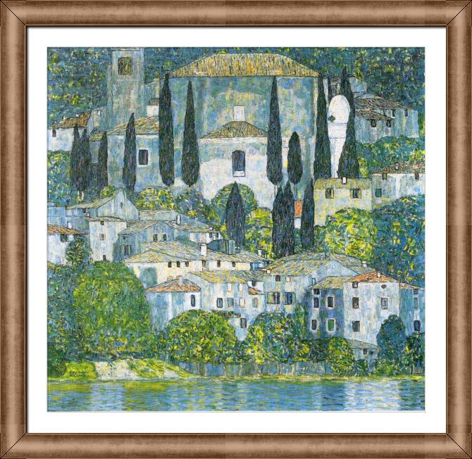 Картины в рамке, багете Gustav Klimt Church in Cassone