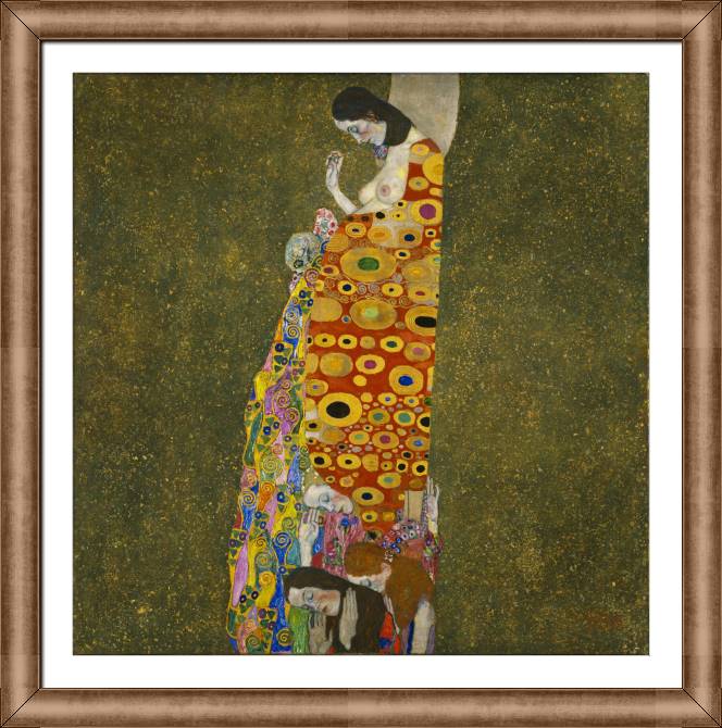 Картины в рамке, багете Gustav Klimt Hope II