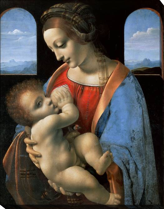 Картины на холсте Leonardo da Vinci Madonna Litta