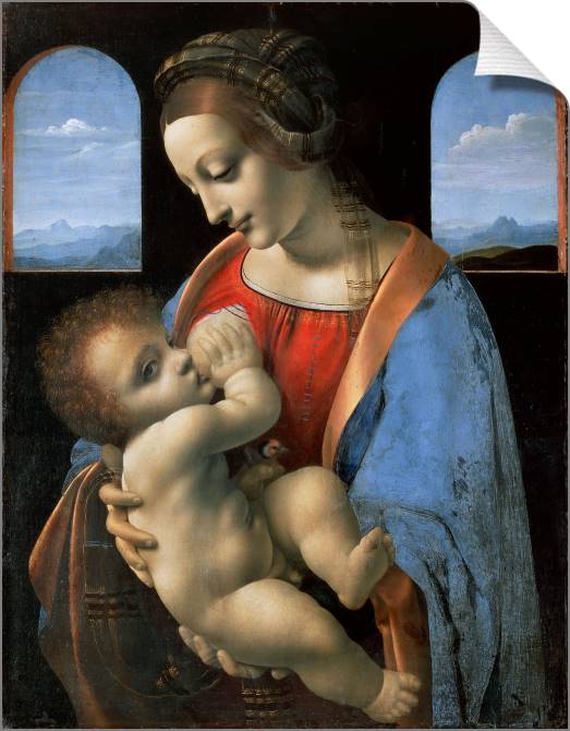 Купить и печать на заказ Картины на холсте Мадонна Литта