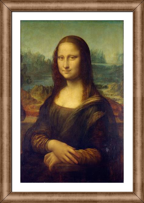 Картины в рамке, багете Leonardo da Vinci Mona Lisa
