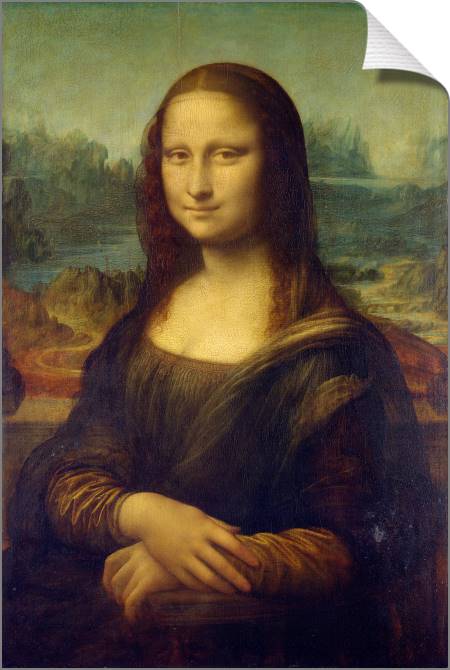 Купить и печать на заказ Картины на холсте Мона Лиза (Джоконда)