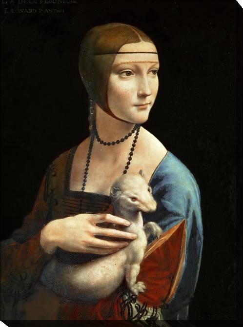 Картины на холсте Leonardo da Vinci Lady with an Ermine